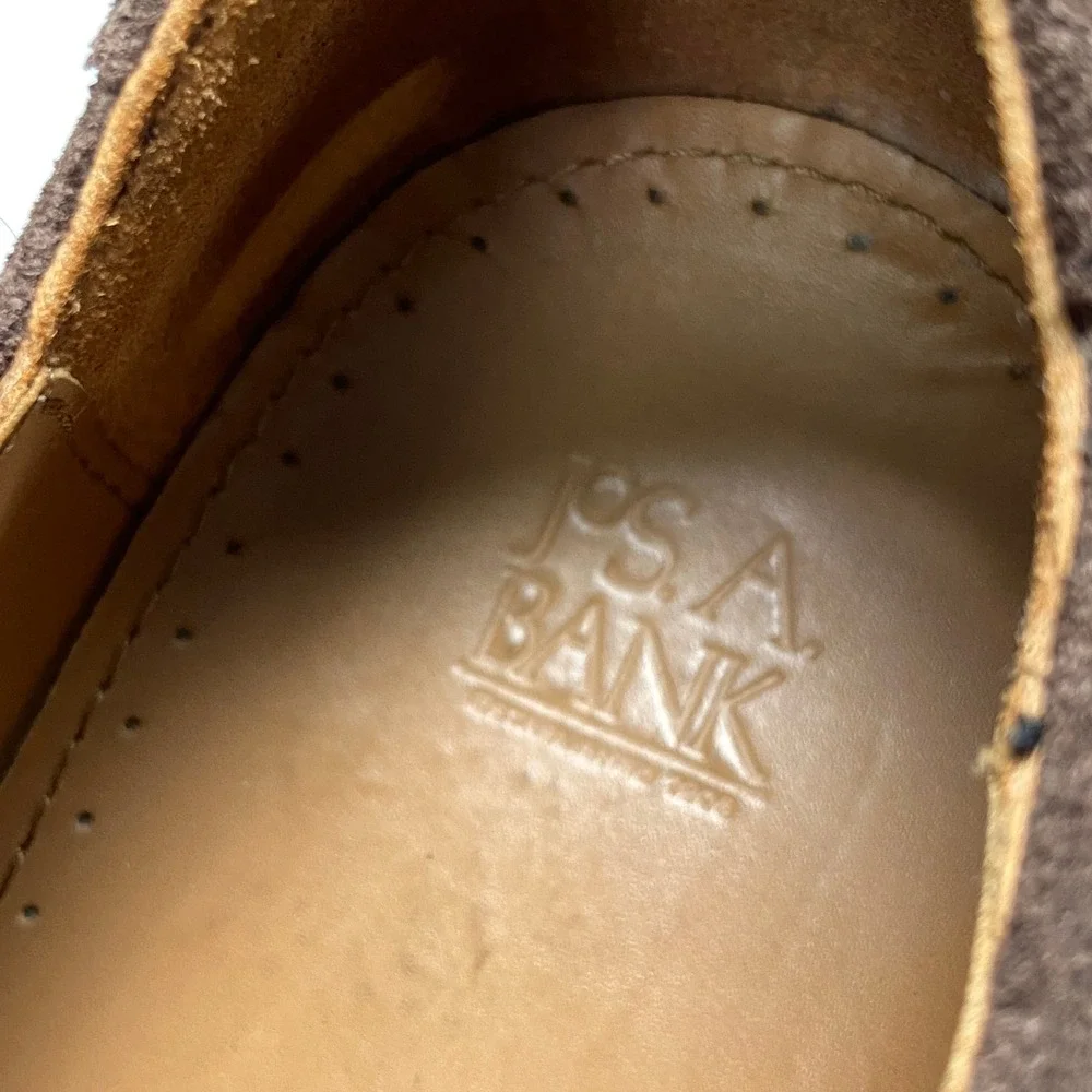 Jos A Bank‎ Brown Suede Leather Lace Up Oxford Shoes Mens 12M